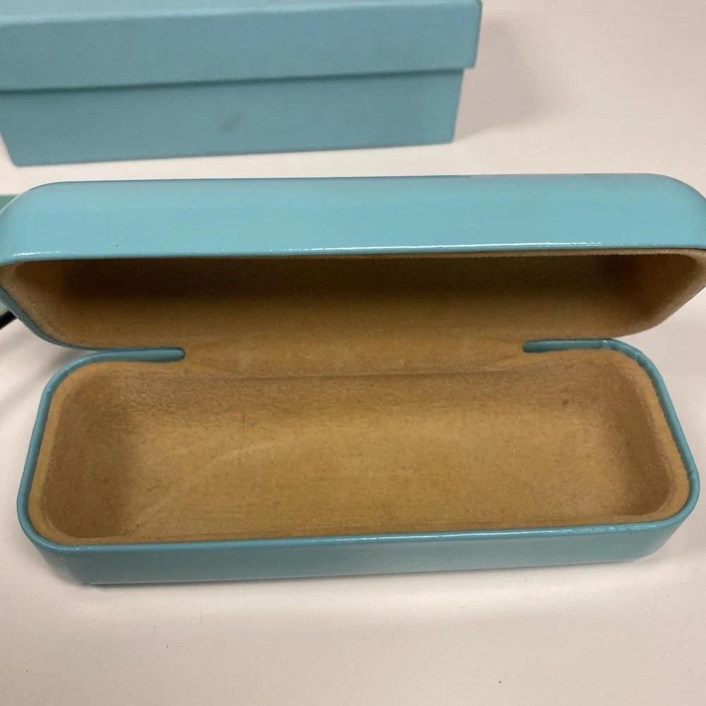 Tiffany & Co Eyeglass Frame TF2034 8055 Black + Tiffany Blue Italy  Case & Box